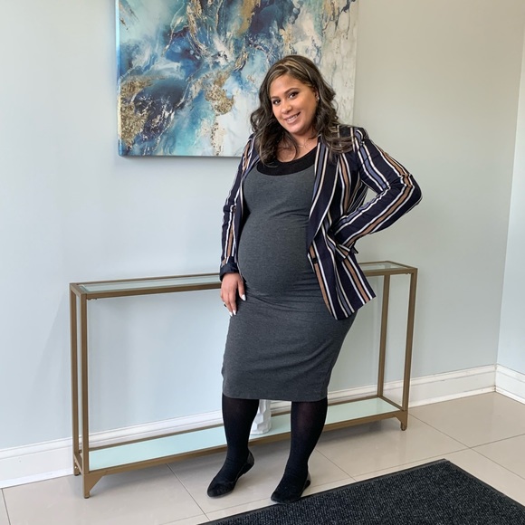 Multicolored blazer with button - Picture 3 of 3